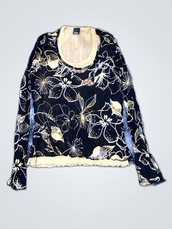 Guess Printed Sheer Blouse