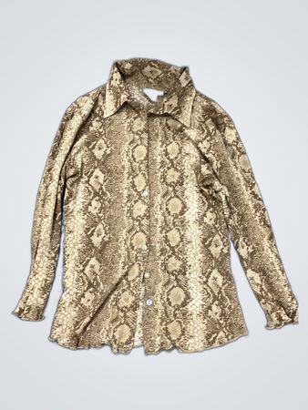 Brown Snakeskin Shirt