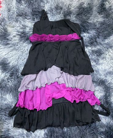 Multi-Layered Ruffle Party Dress