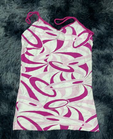 Pink and White Camisole