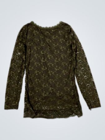 Unbranded Sheer Lace Long Sleeve Blouse