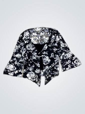 Lukan Printed Sheer Blouse