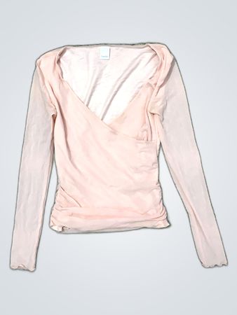 Camaieu Pink Wrap Blouse