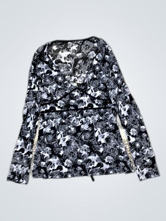 Long-Sleeve Floral Top