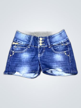 Distressed Denim Mini Shorts