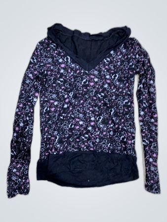 Purple Patterned Hoodie