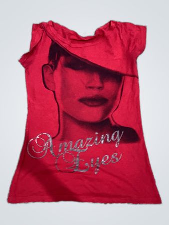 Red Graphic Printed T-Shirt