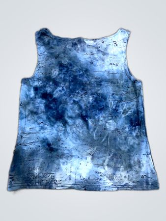 Blue Graphic Tank Top