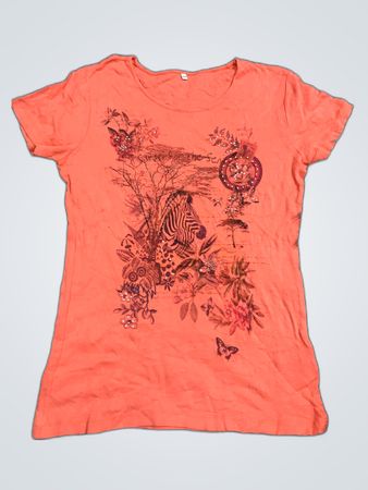 Orange Graphic T-Shirt