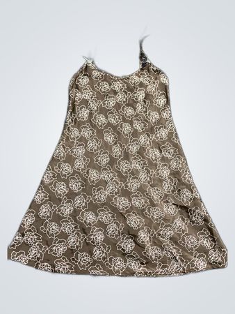Brown Floral Dress