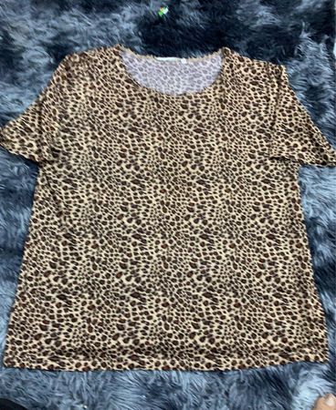 Leopard Print Short Sleeve T-Shirt