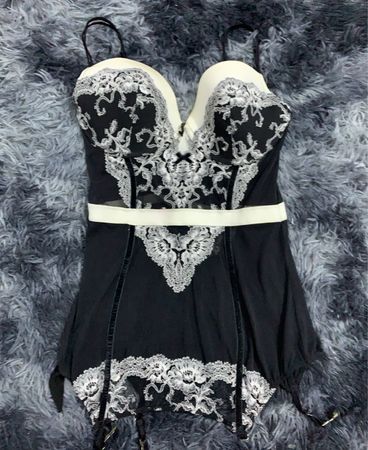 Black Lace Corset Top