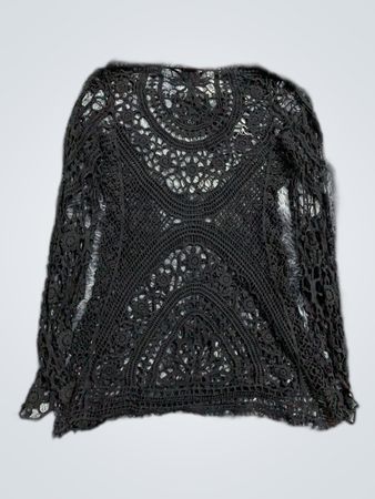 Zara Black Lace Blouse
