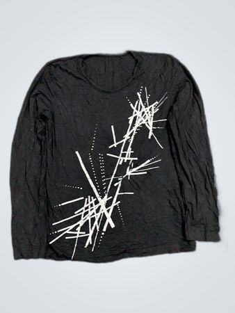 Black Long Sleeve Graphic T-Shirt