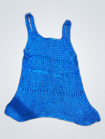 Blue Crochet Top