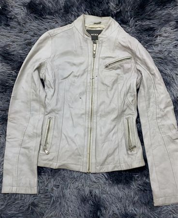 MEXX White Leather Jacket