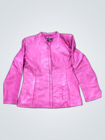Zara Pink Leather Jacket