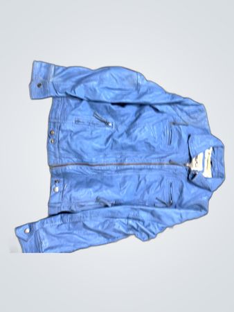 Blue Leather Jacket