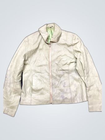 Unbranded Sage Green Leather Jacket