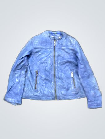Guess Blue Leather Jacket