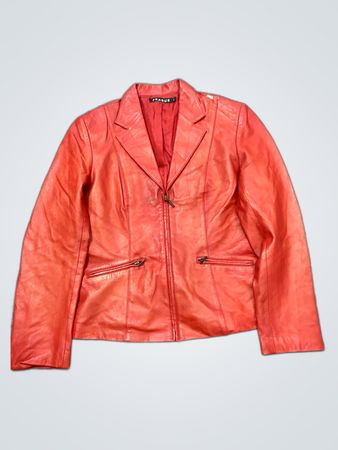 Fraque Red Leather Jacket