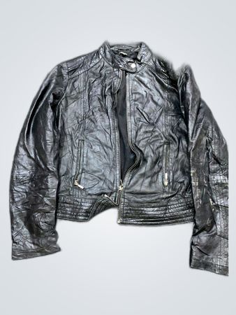 Black Leather Biker Jacket