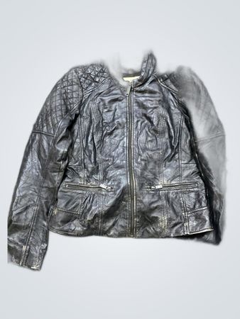 Zara Black Leather Biker Jacket