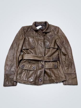 Guess Brown Leather Jacket