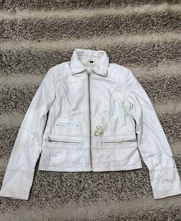 TNG White Leather Jacket