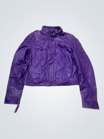 Purple Leather Jacket