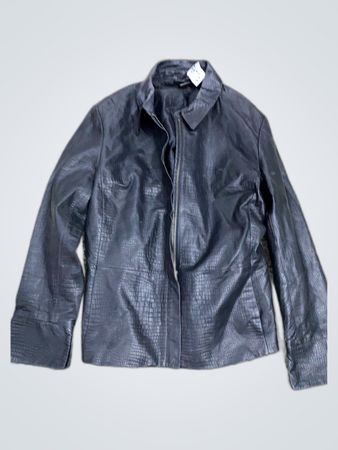 Mango Black Leather Jacket