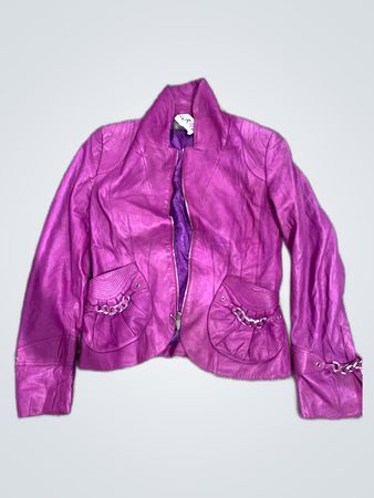 Purple Leather Jacket