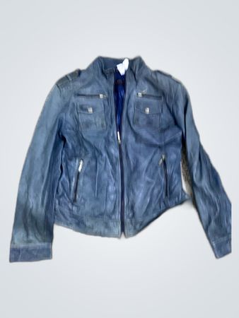 Unbranded Blue Leather Jacket