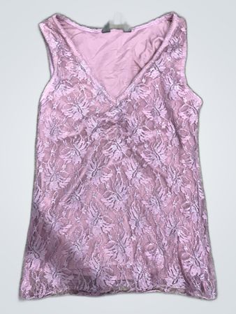 Bershka Pink Lace Camisole Top