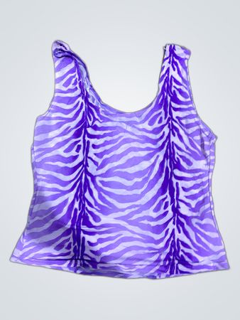 Purple Zebra Print Tank Top