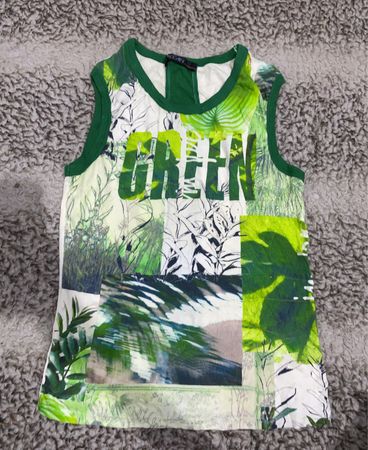 Green Sleeveless Top
