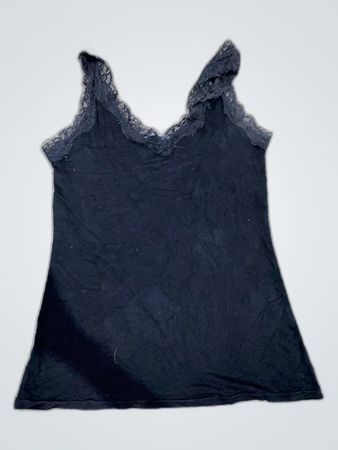 Unbranded Black Lace Trim Camisole