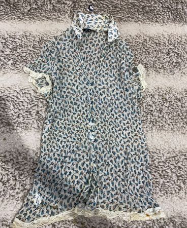 Leopard Print Button-Up Mini Dress
