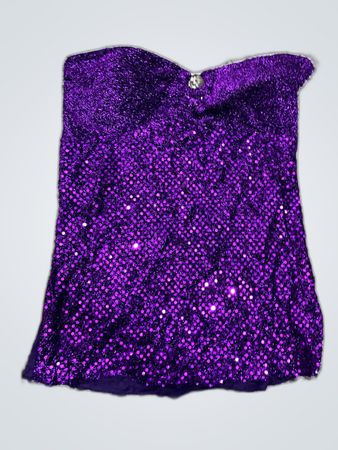 Purple Sequined Top