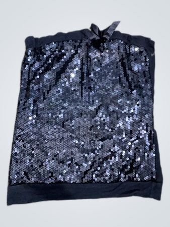 Black Sequined Tube Top