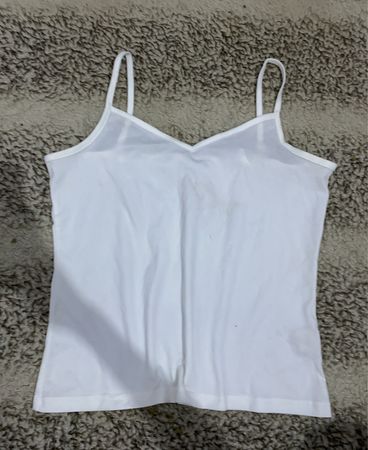 Unbranded White Basic Camisole Top