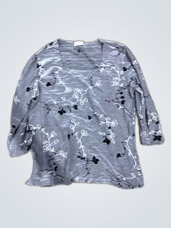 Armani Embroidered Floral Blouse