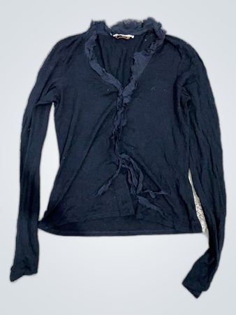 Black Long-Sleeve Top