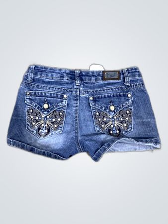 Eilish Embellished Denim Shorts