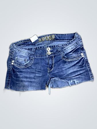 Buckle Denim Shorts