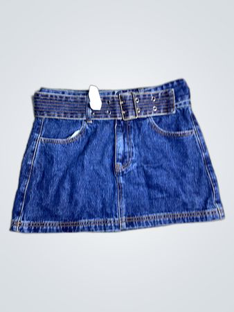 Unbranded Denim Mini Skirt with Belt