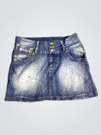 Unbranded Distressed Denim Mini Skirt