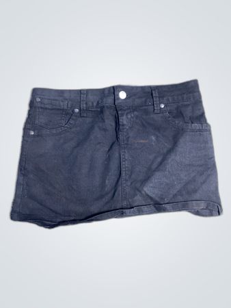 Black Denim Skirt