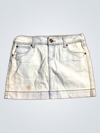 Unbranded Light Wash Denim Mini Skirt