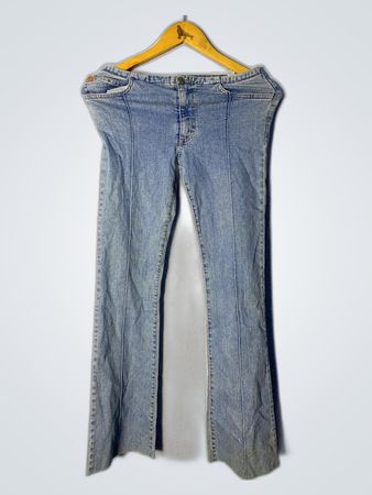 Diesel Embroidered Flare Jeans